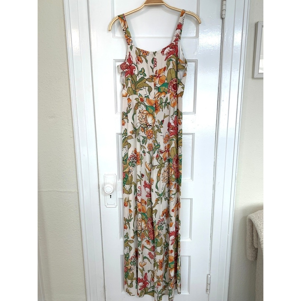 Zara Woman Floral Jumpsuit Wide Leg Romantic Strappy Romper / Size M - Picture 2 of 14